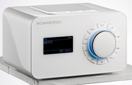 Scansonic R4 S DAB+ en internetradio, wit