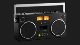 We Are Rewind Blaster 100 Watt boombox portable cassettespeler met Bluetooth