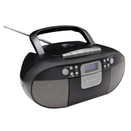 Soundmaster SCD7800 SW stereo portable radio met DAB+, FM, CD, cassette en USB, zwart