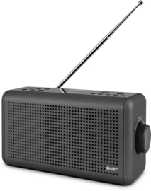 Nordmende Transita 210 stereo oplaadbare en draagbare DAB+ en FM radio met Bluetooth, antraciet