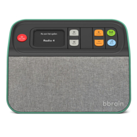 BBrain DAB+ en FM radio met USB muziekspeler, zeer makkelijk te bedienen, groen