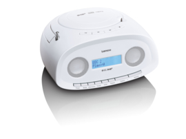 Lenco SCD-69 Portable DAB+ en FM radio met CD en USB speler, wit