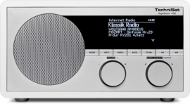TechniSat DigitRadio 400 houten internetradio met DAB+ en FM, wit