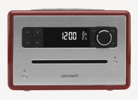 Sonoro tafelradio met DAB+ en FM, CD speler, USB en Bluetooth, rood