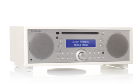 Tivoli Audio Music System+ hifi stereo systeem met DAB+ / FM, Bluetooth, CD-speler en wekkerradio, Wit