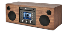 Como Audio Musica hifi stereo alles-in-1 radio met wifi internet, DAB+, CD, Spotify en Multi room, Walnut