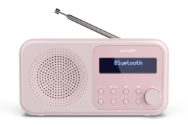 Sharp DR-P420 BL draagbare DAB+ en FM radio met Bluetooth en alarmfunctie, roze