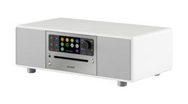 Sonoro Prestige X (2023 editie) SO-331 stereo internetradio met DAB+, FM, CD, Spotify en Bluetooth, wit - zilver