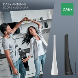 Oehlbach Scope Audio Max DAB+ antenne, wit