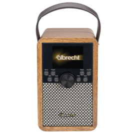 Albrecht DR 710 draagbare digitale oplaadbare radio met DAB+, FM en Bluetooth, met USB en SD MP3