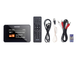 Noxon A130 audio set top box voor stereo installaties met internetradio, DAB+, FM, USB, Bluetooth en Spotify, zwart