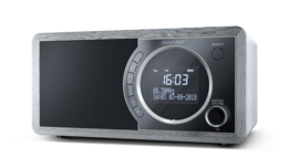 Sharp DR-450 stereo DAB+ radio met FM en Bluetooth, grijs