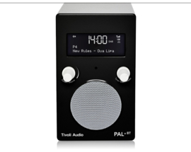 Tivoli Audio Model PAL+ BT oplaadbare radio met DAB+, FM en Bluetooth, zwart-wit