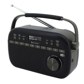 Soundmaster DAB280SW radio met DAB+ en FM met 10 preset toetsen, zwart