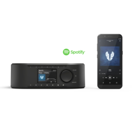 Hama DIR355BT onderbouw DAB+ en internet digitale radio met Spotify Connect, FM en Bluetooth, zwart