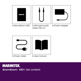 Marmitek BoomBoom 460 E digitale versterker en Bluetooth ontvanger voor passieve luidsprekers
