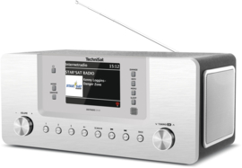 TechniSat DigitRadio 574 IR stereo tafelradio met WIFI internet, DAB+ digital radio, USB, zilver