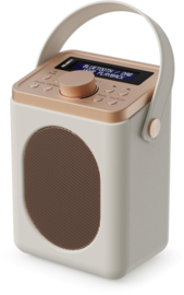 Majority Audio Little Shelford draagbare radio met DAB+, FM en Bluetooth, cream