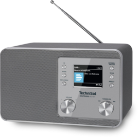 TechniSat DIGITRADIO 307 BT DAB+ en FM radio met Bluetooth audio streaming, zilver, OPEN DOOS