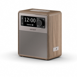 Sonoro EASY SO-120  V2 DAB+ / FM wekker radio met Bluetooth ontvangst, walnoot
