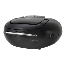 Soundmaster SCD7800 SW stereo portable radio met DAB+, FM, CD, cassette en USB, zwart