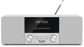 TechniSat DigitRadio 4 stereo tafelradio met DAB+ digital radio, FM en Bluetooth, wit