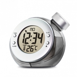 H2O Power Alarm Clock met temperatuur