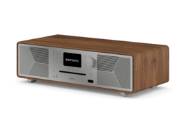 sonoro MEISTERSTÜCK II GEN.2 stereo hifi all-in-one muzieksysteem met CD speler - Walnut - Silver