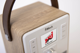 Block eMotion smart radio met DAB+, internet, USB en Spotify, walnut