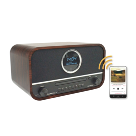 Albrecht DR 790 stereo radio met DAB+, FM, CD-speler, Bluetooth en USB