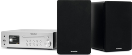 TechniSat DigitRadio 760 CD IR stereo hifi audio installatie met DAB+, FM en internet radio, met CD, Bluetooth en USB, zilver