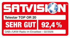 Telestar Top OR 20 stereo bouw werk radio met DAB+, FM, Bluetooth en AUX