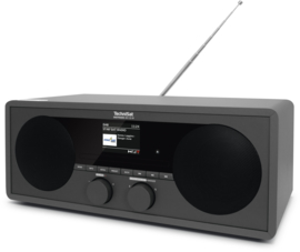 TechniSat DigitRadio 451 CD IR stereo houten wifi internetradio met CD, DAB+ en FM, antraciet