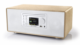 Muse M-695 DBTW stereo DAB+ en FM radio met CD, USB en Bluetooth, hout