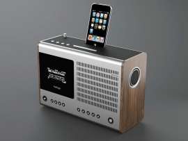 Revo Heritage WIFI / DAB / DAB+ / FM radio / iPod / iPhone WALNUT