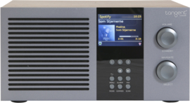 Tangent Radio Tre internetradio met DAB+/FM, Bluetooth, Spotify en USB, gunmetal - walnut, OPEN DOOS