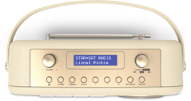 Nordmende Transita 130 retro oplaadbare draagbare DAB+ en FM radio met Bluetooth, beige
