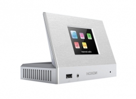Noxon A110+ hifi settop box met DAB+, FM, internetradio en USB, zilver