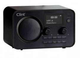 Clint Digital L1 DAB+ en FM radio met Bluetooth audiostreaming, zwart