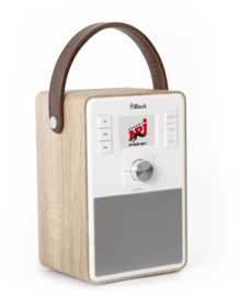 Block eMotion smart radio met DAB+, internet, USB en Spotify, walnut