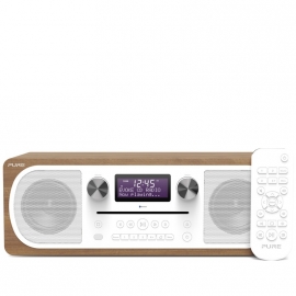 Pure Evoke C-D6 stereo digitale DAB+ radio met CD en Bluetooth, Walnoot