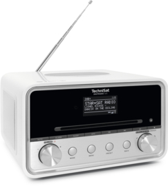 TechniSat DigitRadio 585 stereo internetradio met CD, USB, DAB+ en Bluetooth, wit