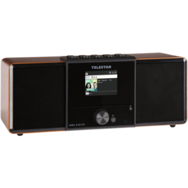 Telestar DIRA S 32i CD stereo radio met CD, DAB+, FM, Bluetooth, USB en Internet, walnoot