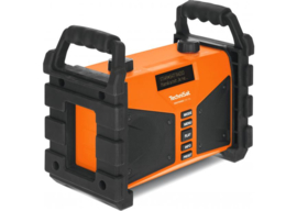 TechniSat DigitRadio 230 OD portable stereo DAB+ en FM bouwradio met ingebouwde accu, oranje