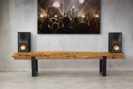 Klipsch Reference R-50 PM versterkte stereo hi-fi luidsprekers met 120 Watt versterker