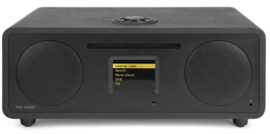 Tiny Audio Wide alles-in-een muzieksysteem met internetradio, DAB+, CD, USB, Bluetooth en Spotify, zwart