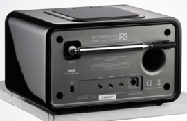 Scansonic R3 DAB+ en FM radio met alarm, walnoot