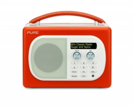 Pure Evoke Mio DAB+ en FM radio + E1 Accu, Paprika ex-DEMO