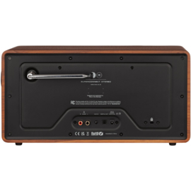 Revo SuperConnect Stereo radio met DAB+, internet, Bluetooth en Spotify, walnut black