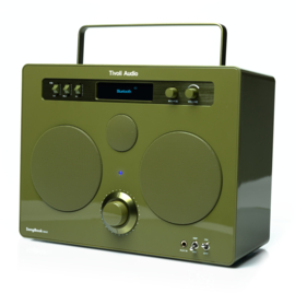 Tivoli Audio SongBook Max premium draagbaar geluidssysteem met Bluetooth, DAB+ en FM radio en (gitaar-) versterker op accu, groen